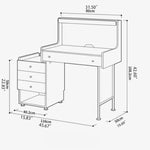 Elegant Boxwood & Beech Marble Vanity Table for Stylish Makeup Spaces fpmxm-2790
