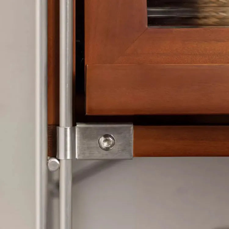 Stylish Boxwood and Glass Cabinet on Wheels - Perfect for Home Organization fpmxm-2792