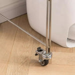 Stylish Boxwood and Glass Cabinet on Wheels - Perfect for Home Organization fpmxm-2792