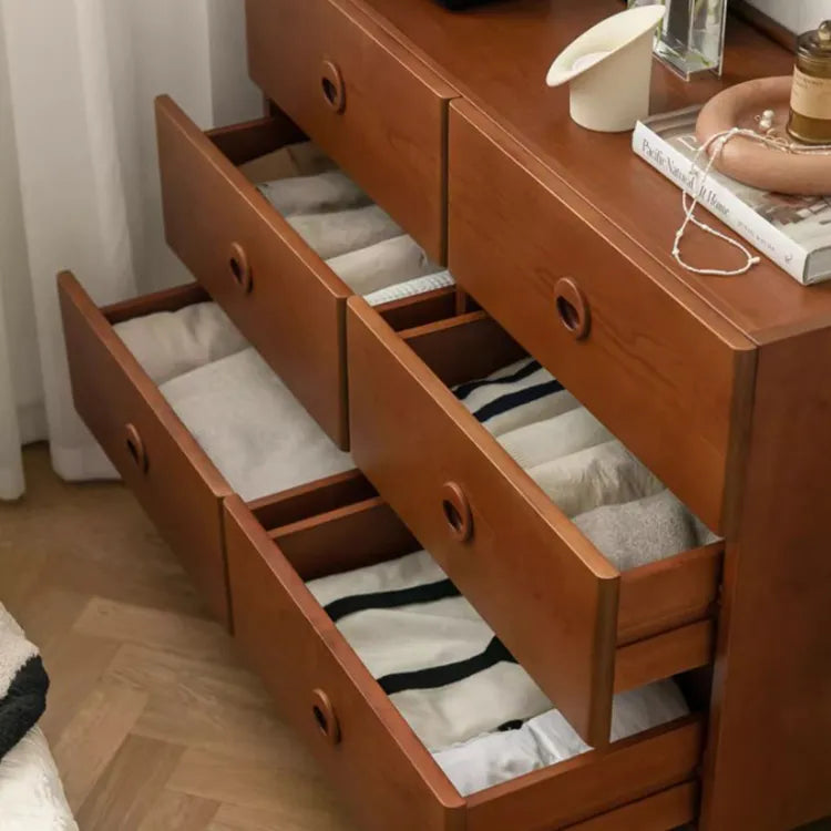 Stylish Boxwood Beech 6-Drawer Cabinet for Modern Living Spaces fpmxm-2794