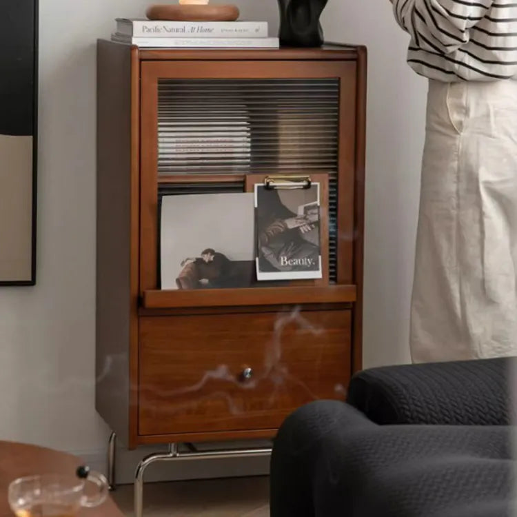 Elegant Boxwood Glass Cabinet with Modern Style - Perfect for Any Living Space fpmxm-2796