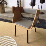 Stylish Multi-Layer Board and PU Leather Chair for Modern Living Spaces - Comfortable Techno Fabric Seating Solution fqr-5108