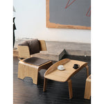 Stylish Multi-Layer Board Chair with PU Leather Accent – Modern Comfort for Your Space fqr-5110
