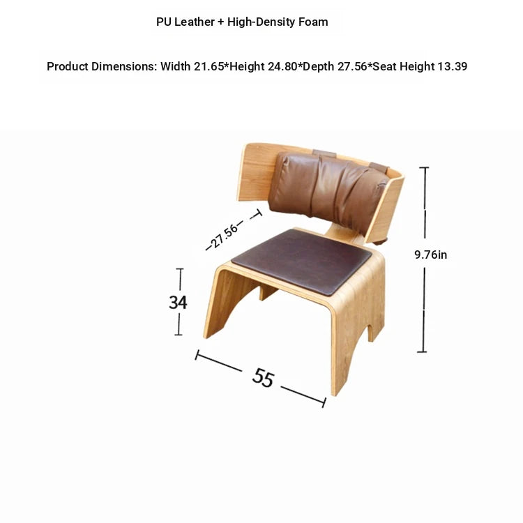Stylish Multi-Layer Board Chair with PU Leather Accent – Modern Comfort for Your Space fqr-5110
