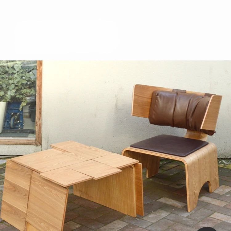 Stylish Multi-Layer Board Chair with PU Leather Accent – Modern Comfort for Your Space fqr-5110