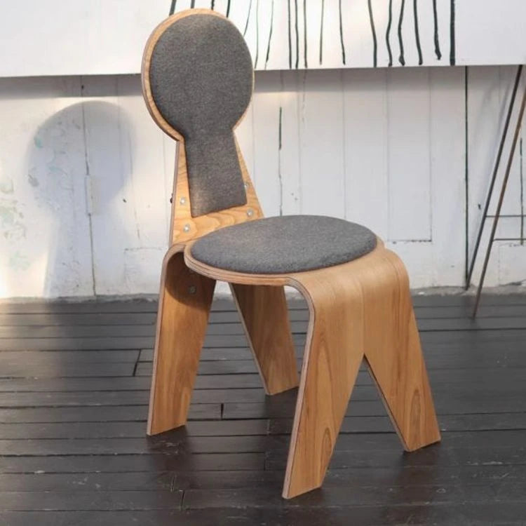 Stylish Multi-Layer Board Chair with Soft Cotton-Ramie Cushion - Perfect for Modern Decor! fqr-5112
