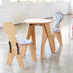 Stylish Multi-Layer Board Chair with Soft Cotton-Ramie Cushion - Perfect for Modern Decor! fqr-5112