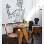 Stylish Multi-Layer Board Chair with Soft Cotton-Ramie Cushion - Perfect for Modern Decor! fqr-5112