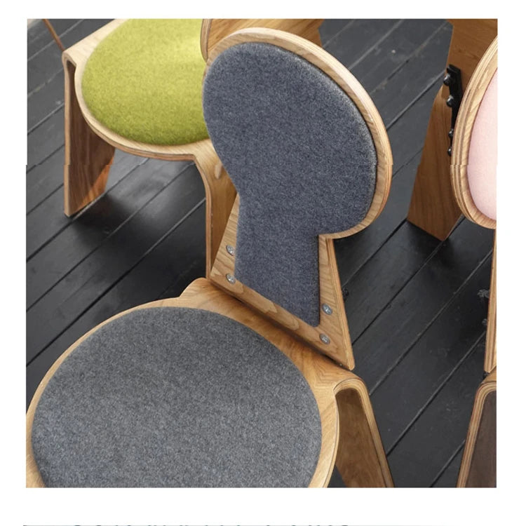 Stylish Multi-Layer Board Chair with Soft Cotton-Ramie Cushion - Perfect for Modern Decor! fqr-5112