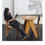Stylish Multi-Layer Board Chair with Soft Cotton-Ramie Cushion - Perfect for Modern Decor! fqr-5112