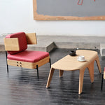 Stylish Multi-Layer Board Sofa with PU Leather and Cotton-Ramie Upholstery - Modern Comfort for Your Space fqr-5114
