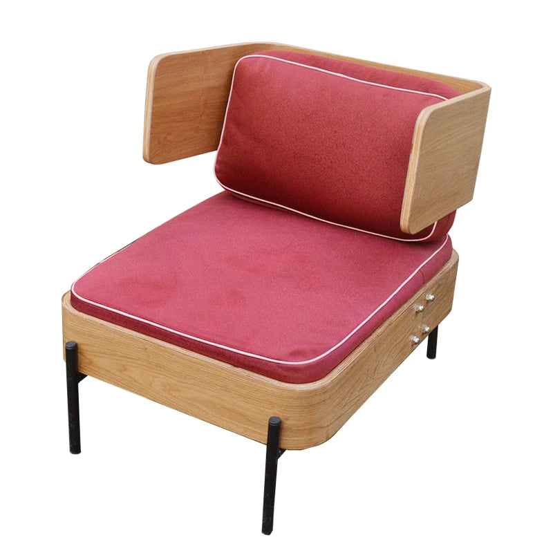 Stylish Multi-Layer Board Sofa with PU Leather and Cotton-Ramie Upholstery - Modern Comfort for Your Space fqr-5114