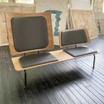 Stylish Multi-Layer Board Sofa with Cotton-Ramie and PU Leather Cushions – Perfect for Modern Living Spaces! fqr-5115