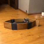 Cozy Cat Bed in Unique Fish Design - Multi-Layer Board Cotton-Ramie Pet Mattress for Ultimate Comfort fqr-5122
