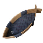 Cozy Cat Bed in Unique Fish Design - Multi-Layer Board Cotton-Ramie Pet Mattress for Ultimate Comfort fqr-5122