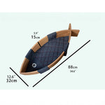 Cozy Cat Bed in Unique Fish Design - Multi-Layer Board Cotton-Ramie Pet Mattress for Ultimate Comfort fqr-5122