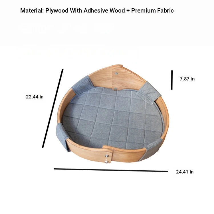 Cozy Multi-Layer Cotton-Ramie Pet Bed for Dogs – Stylish and Comfortable Dog Sleeping Solution fqr-5123