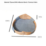 Cozy Multi-Layer Cotton-Ramie Pet Bed for Dogs – Stylish and Comfortable Dog Sleeping Solution fqr-5123