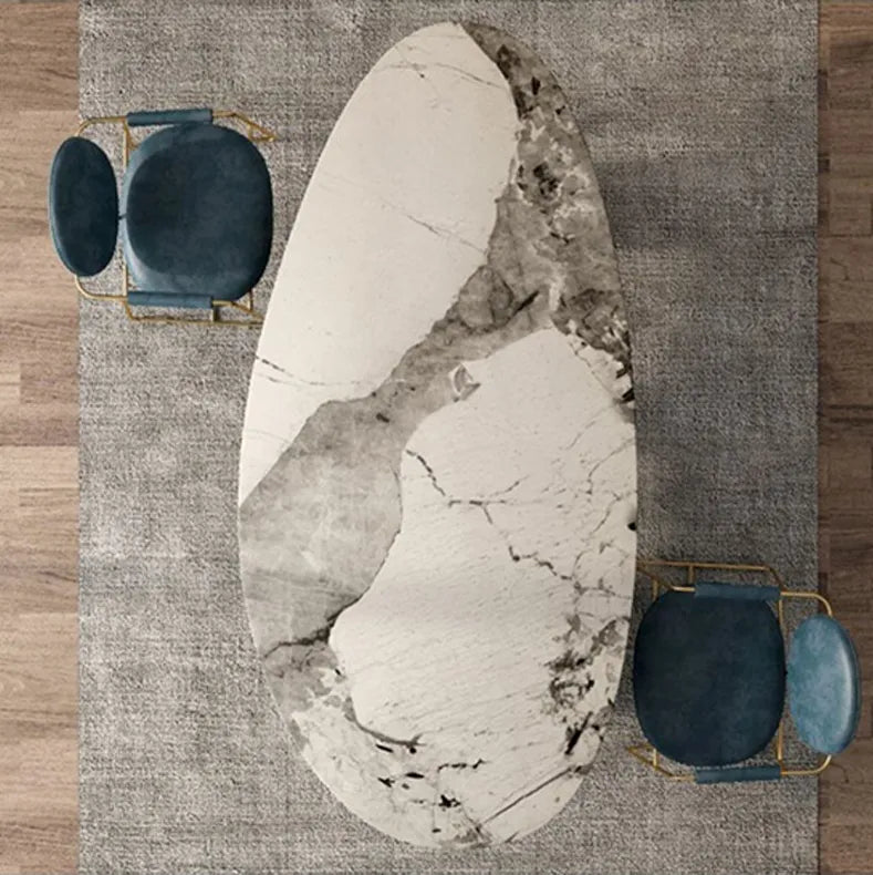 Luxurious Sintered Stone Dining Table with Faux Leather Finish - Modern Elegance for Your Home fsdb-2250