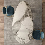 Luxurious Sintered Stone Dining Table with Faux Leather Finish - Modern Elegance for Your Home fsdb-2250