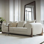Stylish Solid Ash Wood Sofa - Modern Elegance for Your Living Room fsdb-2253