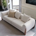 Stylish Solid Ash Wood Sofa - Modern Elegance for Your Living Room fsdb-2253