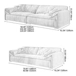 Luxurious Solid Wood Sofa - Down Stuffed Cotton Comfort for Elegant Living fsdb-2254