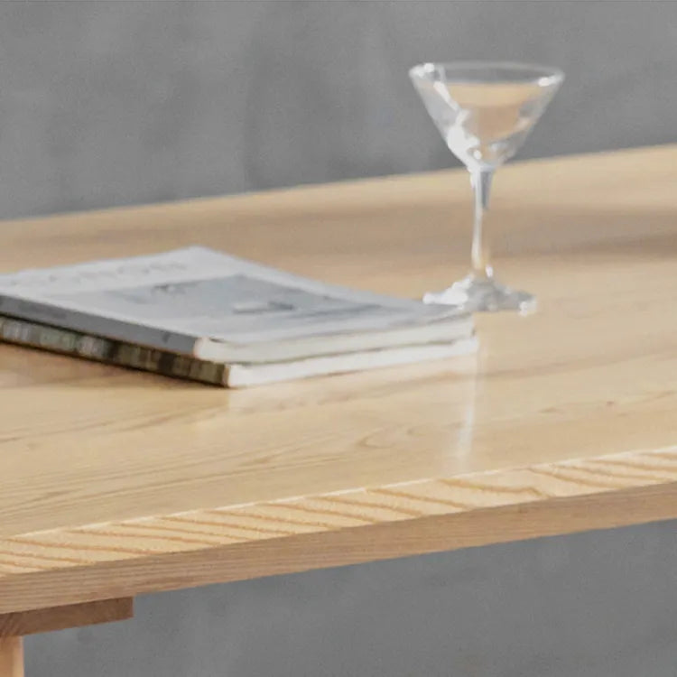 Modern Ash Wood Dining Table for Elegant Interiors fsdb-2259