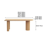 Modern Ash Wood Dining Table for Elegant Interiors fsdb-2259