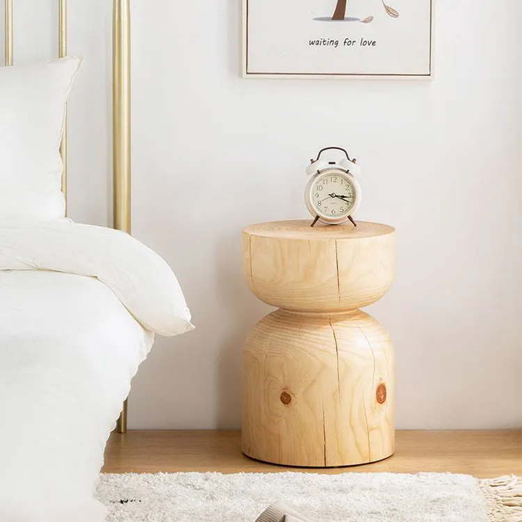 Solid Pine Wood Tea Table Set - Elegant Modern Design for Your Living Room fsdb-2262