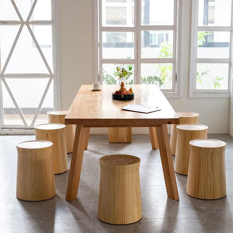 Solid Pine Wood Tea Table Set - Elegant Modern Design for Your Living Room fsdb-2262