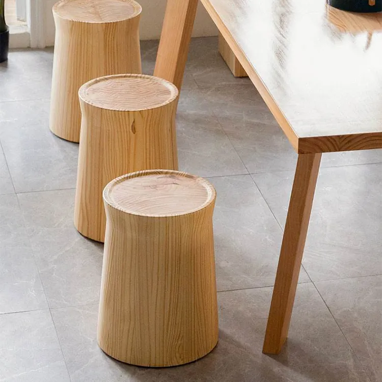 Solid Pine Wood Tea Table Set - Elegant Modern Design for Your Living Room fsdb-2262