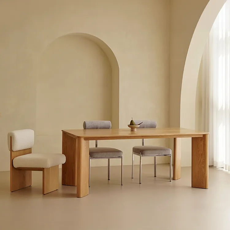 Sleek Pine Wood Dining Table for Modern Interiors fsdb-2263