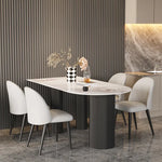Modern Sintered Stone Faux Leather Dining Table - Sleek Design for Stylish Homes fsdb-2268