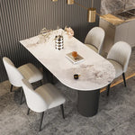 Modern Sintered Stone Faux Leather Dining Table - Sleek Design for Stylish Homes fsdb-2268