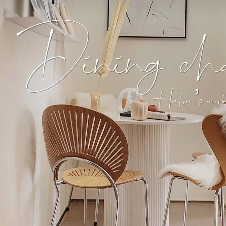 Stylish Wooden Dining Chair with Sleek Metal Legs – Modern Comfort for Your Home fsdb-2270