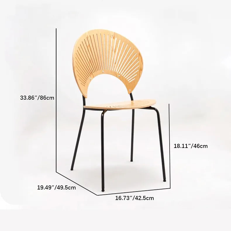 Stylish Wooden Dining Chair with Sleek Metal Legs – Modern Comfort for Your Home fsdb-2270