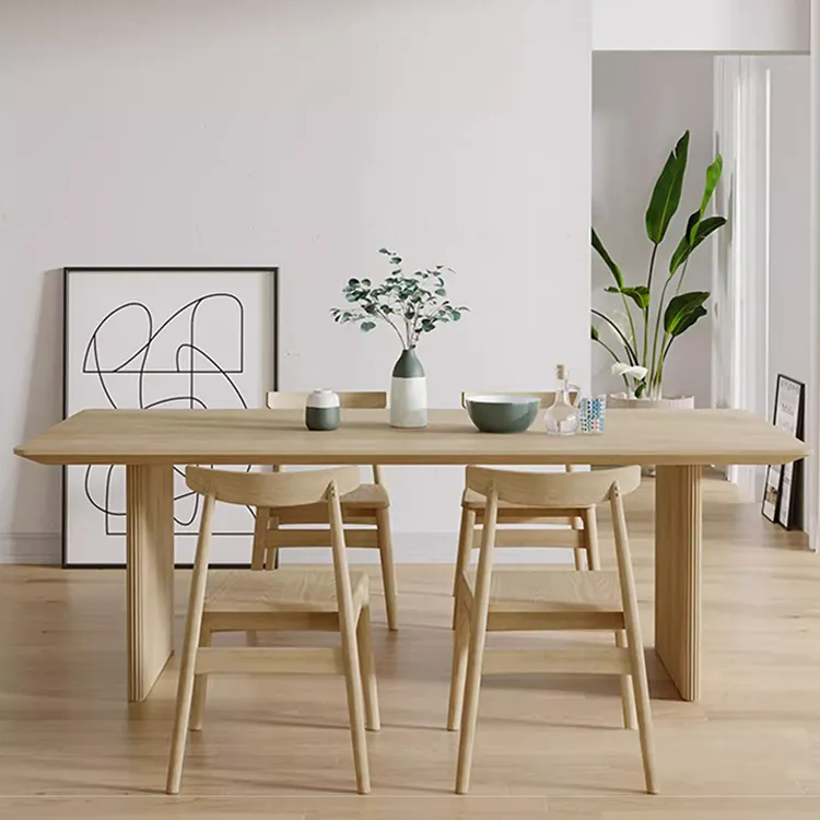 Elegant Pine Wood Dining Table – Perfect for Modern Homes fsdb-2274