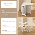 Compact Folding Table with Stylish Design – Perfect for Small Spaces & Versatile Use fsf-5210