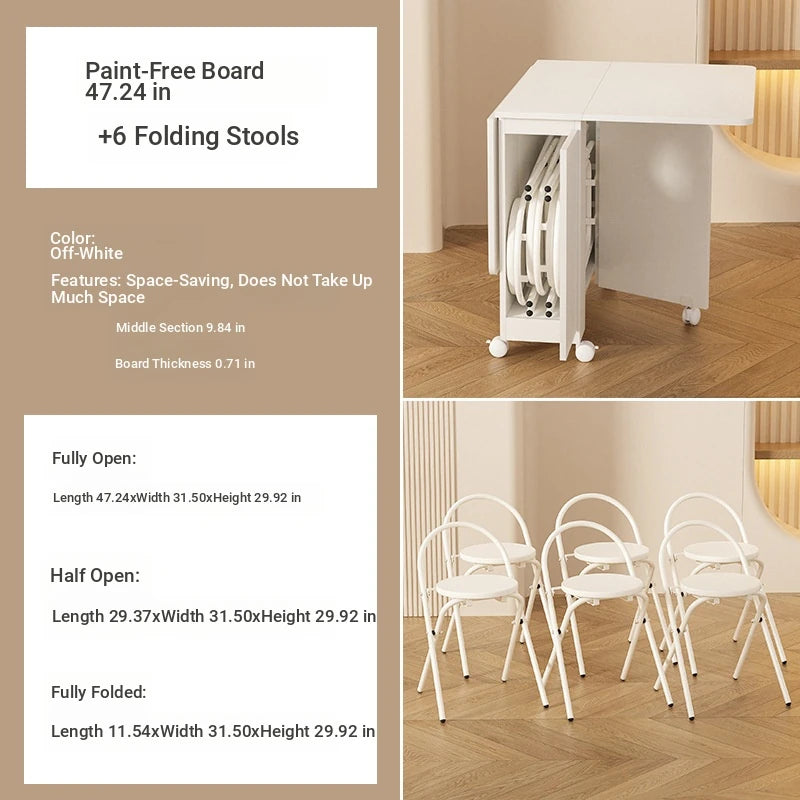 Compact Folding Table with Stylish Design – Perfect for Small Spaces & Versatile Use fsf-5210