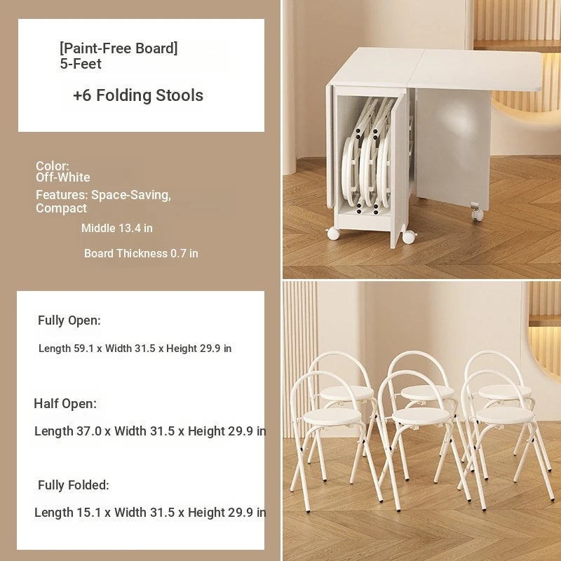 Compact Folding Table with Stylish Design – Perfect for Small Spaces & Versatile Use fsf-5210