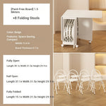Compact Folding Table with Stylish Design – Perfect for Small Spaces & Versatile Use fsf-5210