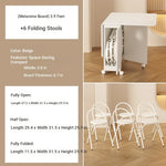 Stylish Foldable Chair with Space-Saving Design - Modern Compact Seating Solution for Any Room fsf-5210-ch