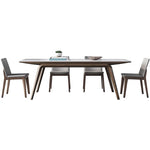 Discover the Elegance of Sintered Stone Table with Ash Wood Finish fsm-311