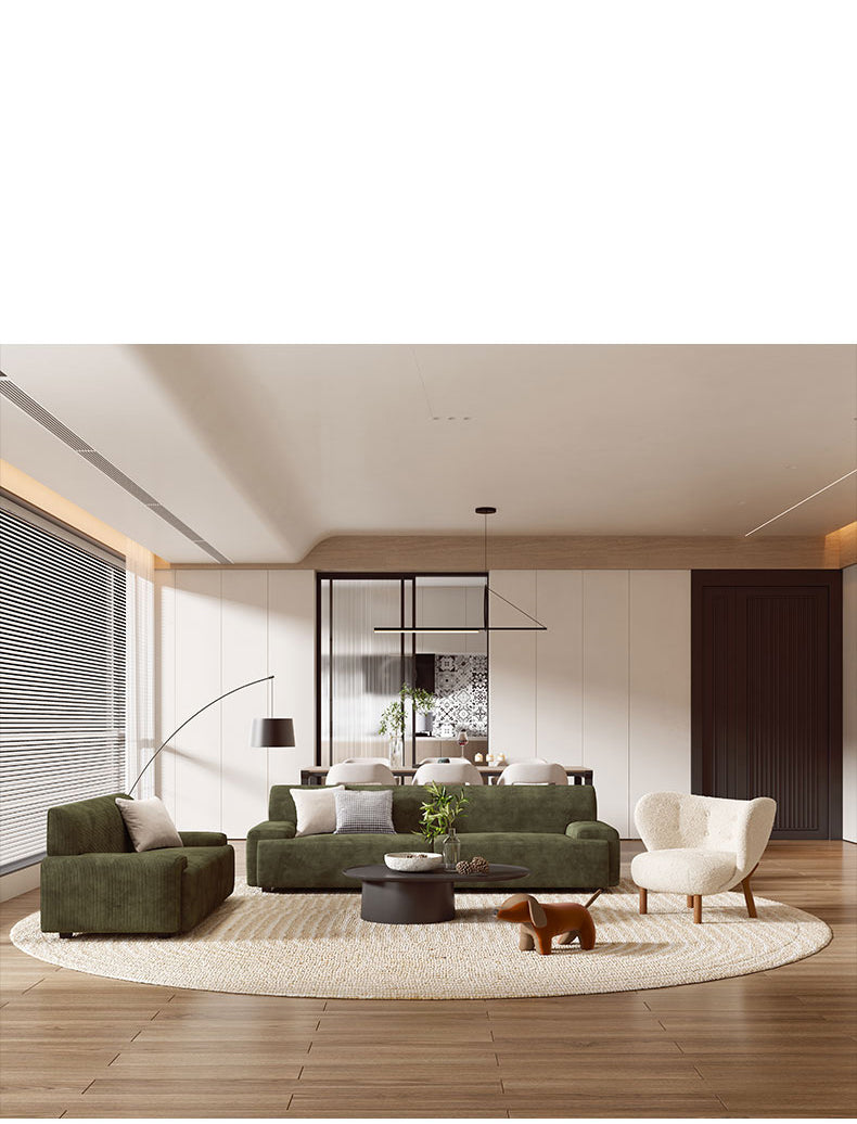 Stylish Scratch-Resistant Off White and Brown Sofa with Black Wood Particle Board Frame fsmy-396