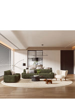 Stylish Scratch-Resistant Off White and Brown Sofa with Black Wood Particle Board Frame fsmy-396