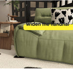 Stylish Multi-Color Living Room Sofa with Wood Accents - Durable and Comfortable fsmy-451