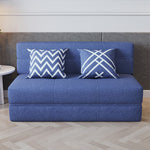 Luxurious Dark Gray-Blue Cotton-Linen Sofa - Modern Comfort in Light Khaki fsq-1416