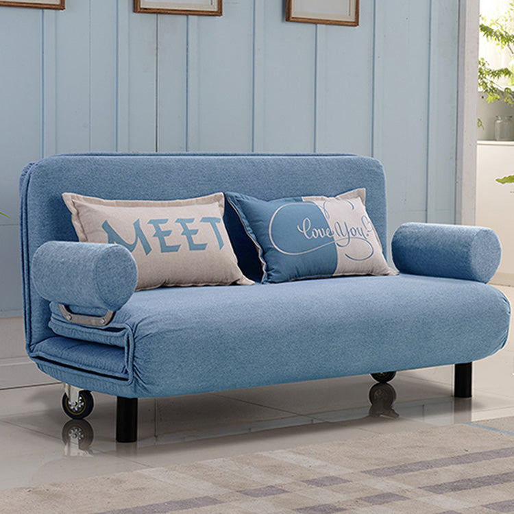 Stylish Cotton-Linen Sofa in Blue, Khaki, and Light Gray - Perfect for Modern Living Rooms fsq-1417