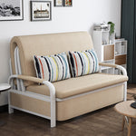 Elegant Solid Wood Sofa with Cotton-Linen Upholstery in Khaki, Navy Blue, Yellow, Dark Gray, and Green - Stylish and Durable fsq-1418